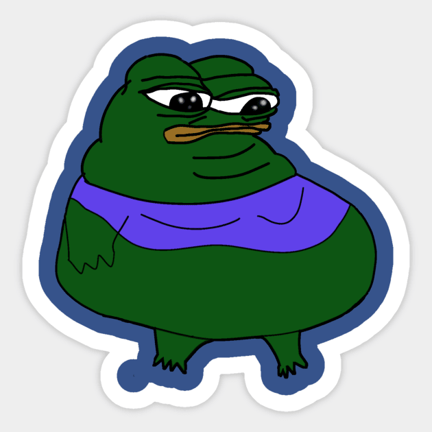 Fat Pepe Sticker by TheMemeLord